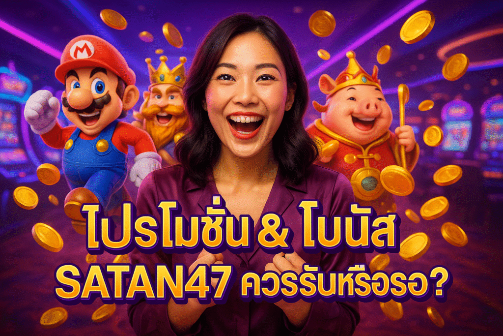โปรโมชั่น & โบนัส SATAN47 ควรรับหรือรอ?