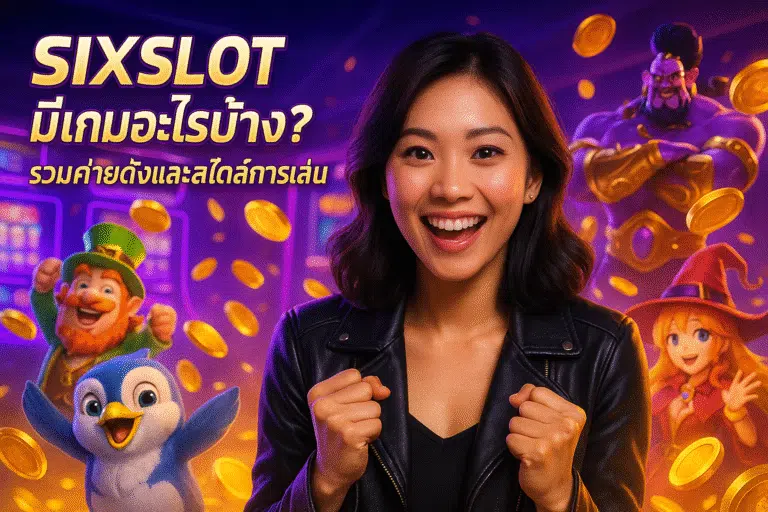 SIXSLOT มีเกมอะไรบ้าง? รวมค่ายดังและสไตล์การเล่น